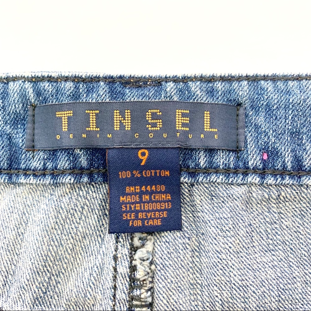 NEW Tinsel Denim Boyfriend Distressed Shorts 9 NWT - Picture 6 of 7